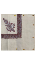 baraqah hand embroided pure pashmina shawl for women 
