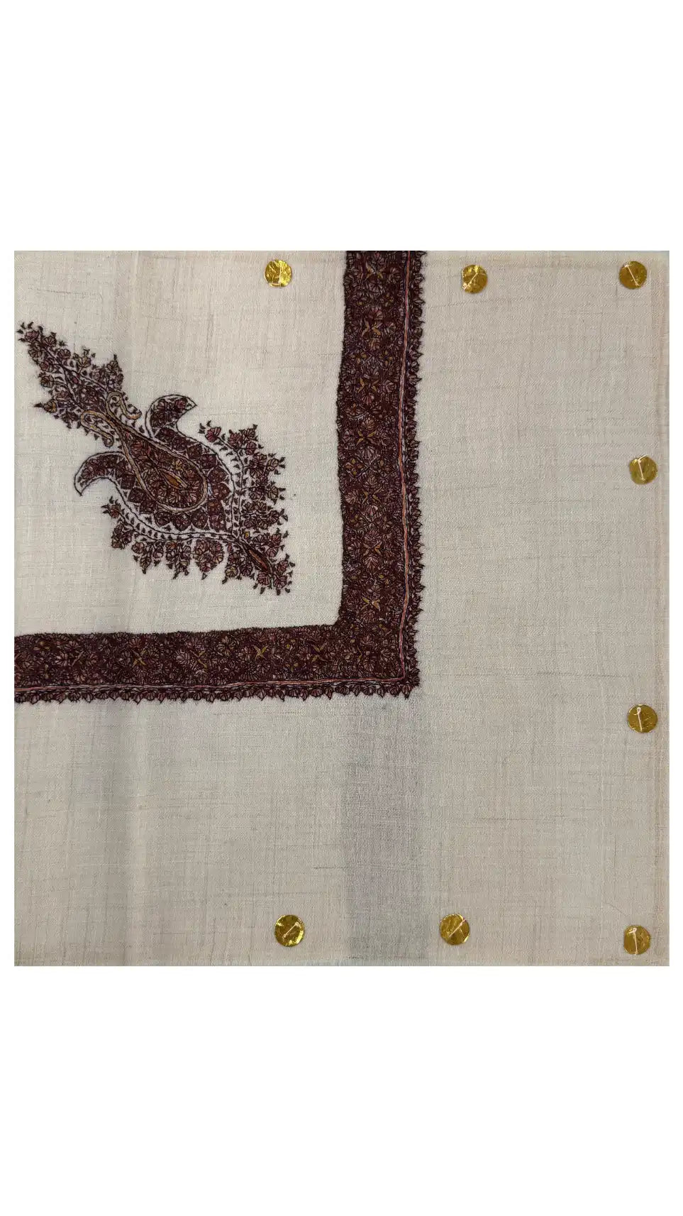 baraqah hand embroided pure pashmina shawl for women 