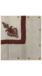 baraqah hand embroided pure pashmina shawl for women 