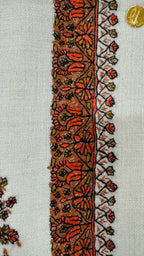 baraqah hand embroided pure pashmina shawl for women 