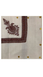 baraqah hand embroided pure pashmina shawl for women 