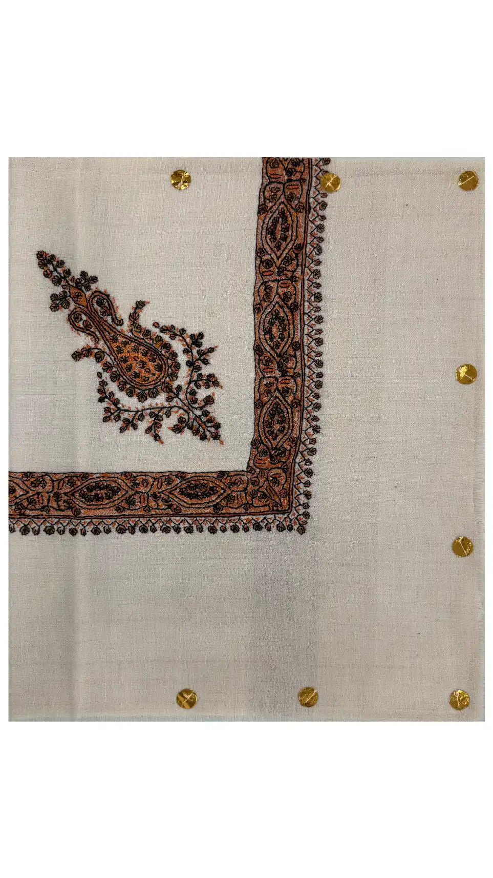 baraqah hand embroided pure pashmina shawl for women 