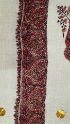 baraqah hand embroided pure pashmina shawl for women 