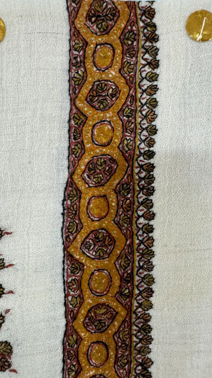 baraqah hand embroided pure pashmina shawl for women 