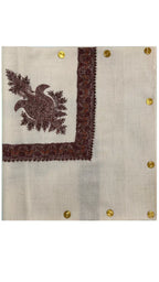 baraqah hand embroided pure pashmina shawl for women 