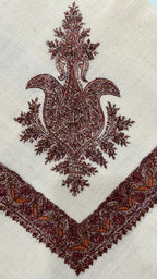 baraqah hand embroided pure pashmina shawl for women 