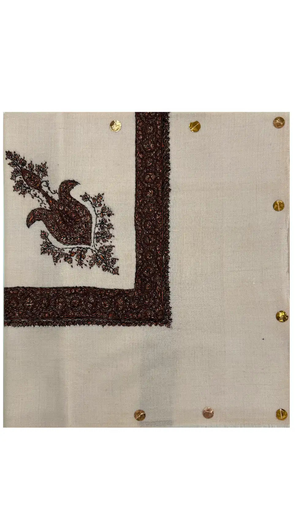 baraqah hand embroided pure pashmina shawl for women 