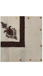 baraqah hand embroided pure pashmina shawl for women 