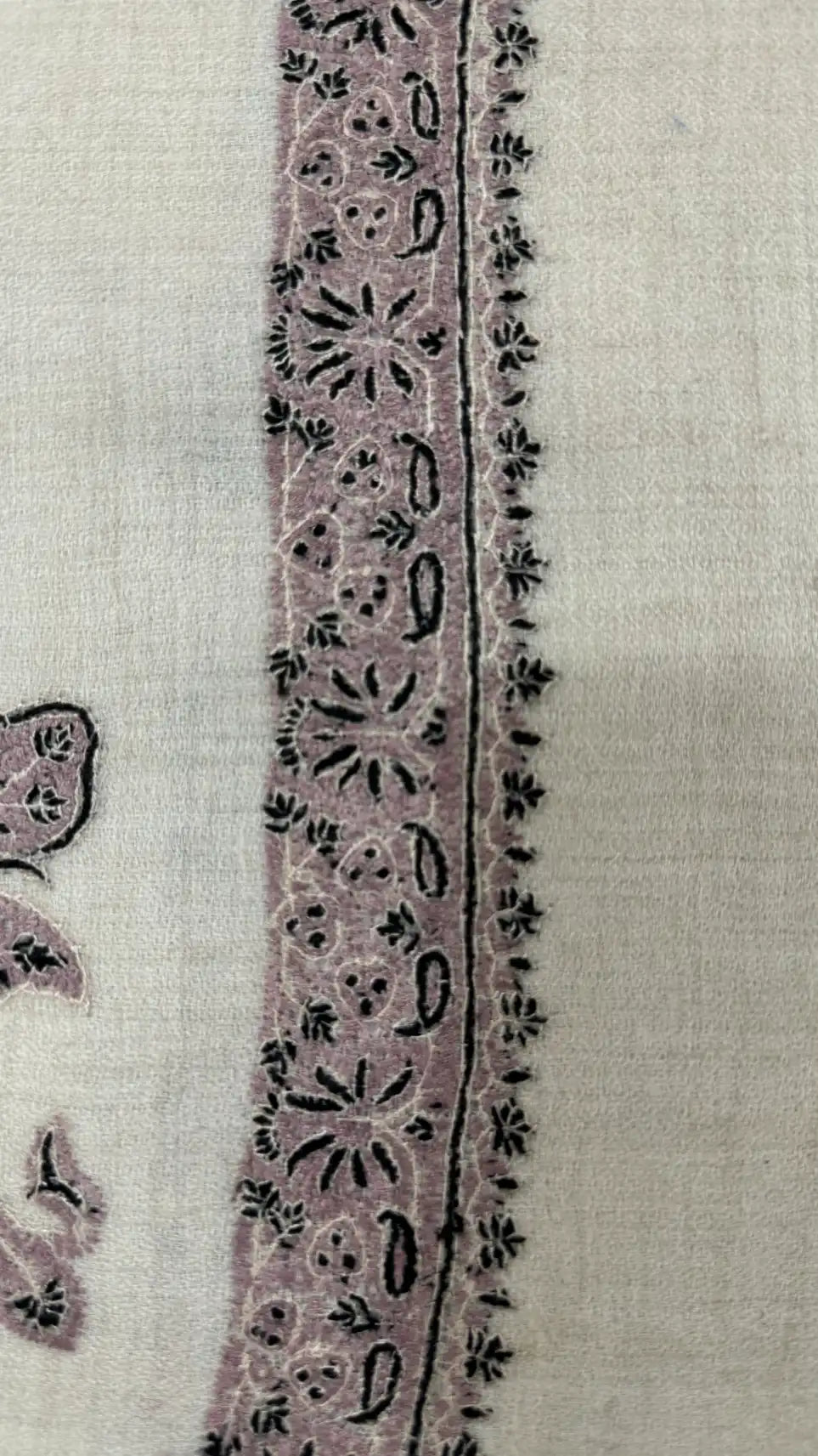 baraqah hand embroided pure pashmina shawl for women 