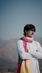 baraqah instagram gradient cashmere shawl for men 