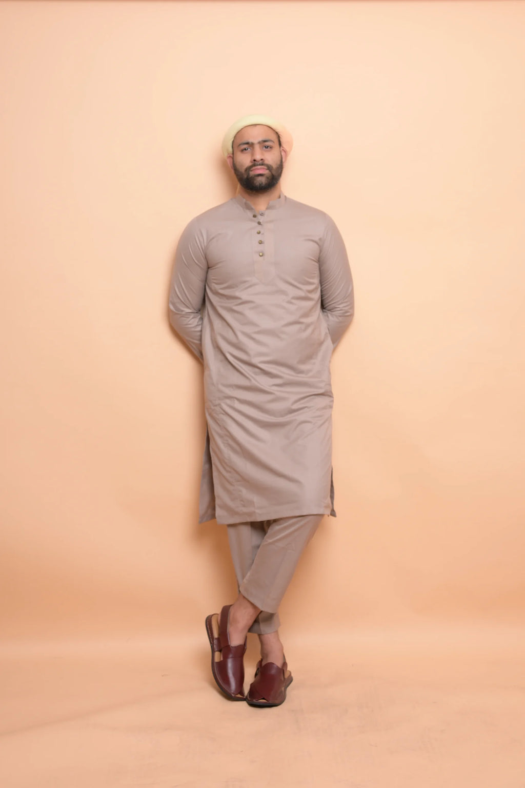 Damson Brown Kurta Pajama