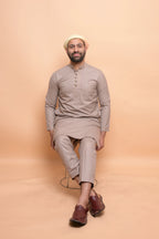 Damson Brown Kurta Pajama