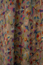 شال مطرز من قماش كاني باشمينا باللون الرمادي النقي