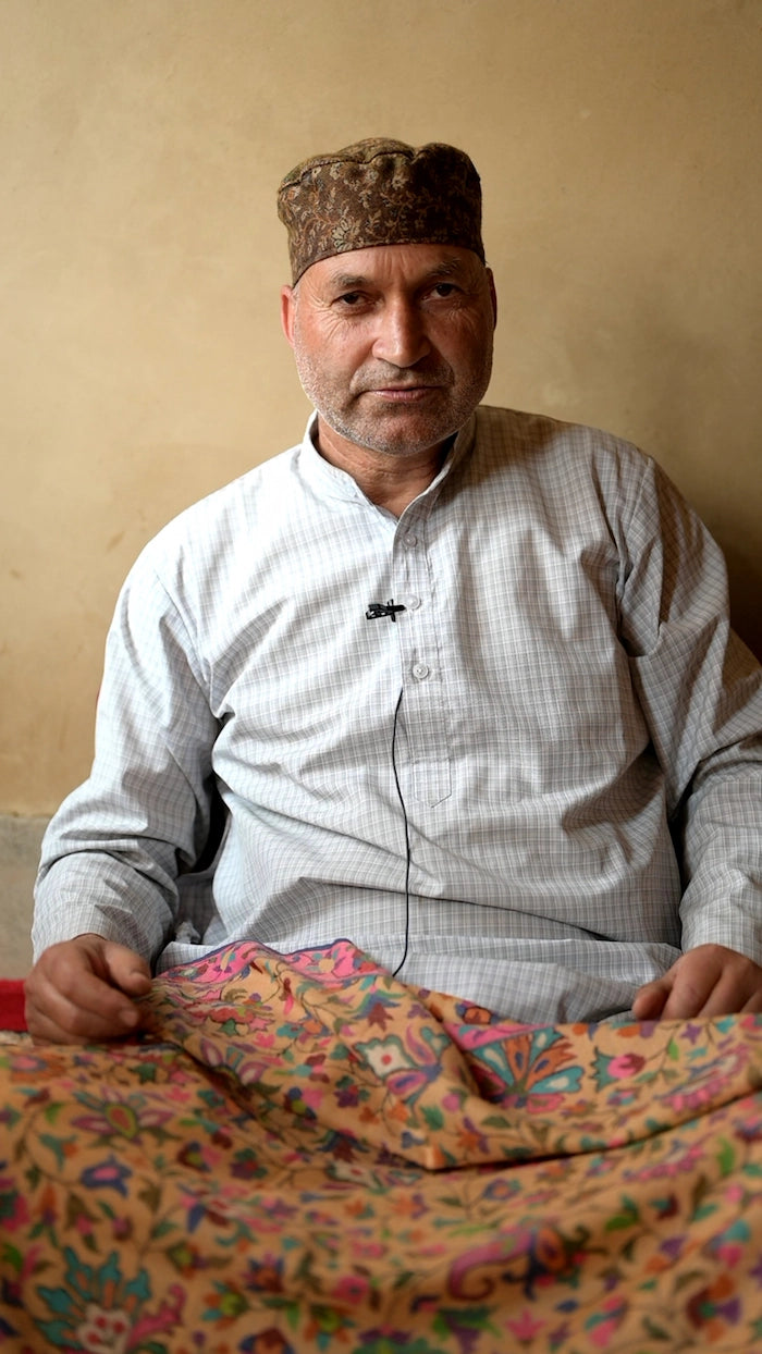 baraqah handmade pure pashmina kani shawl 