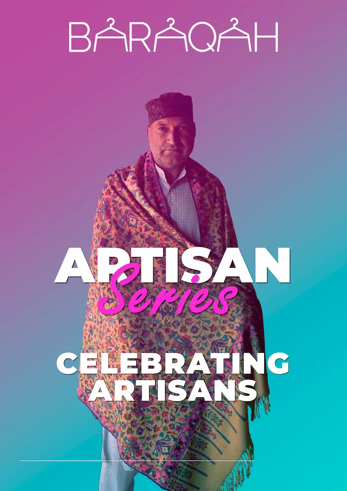 baraqah handmade pure pashmina kani shawl 