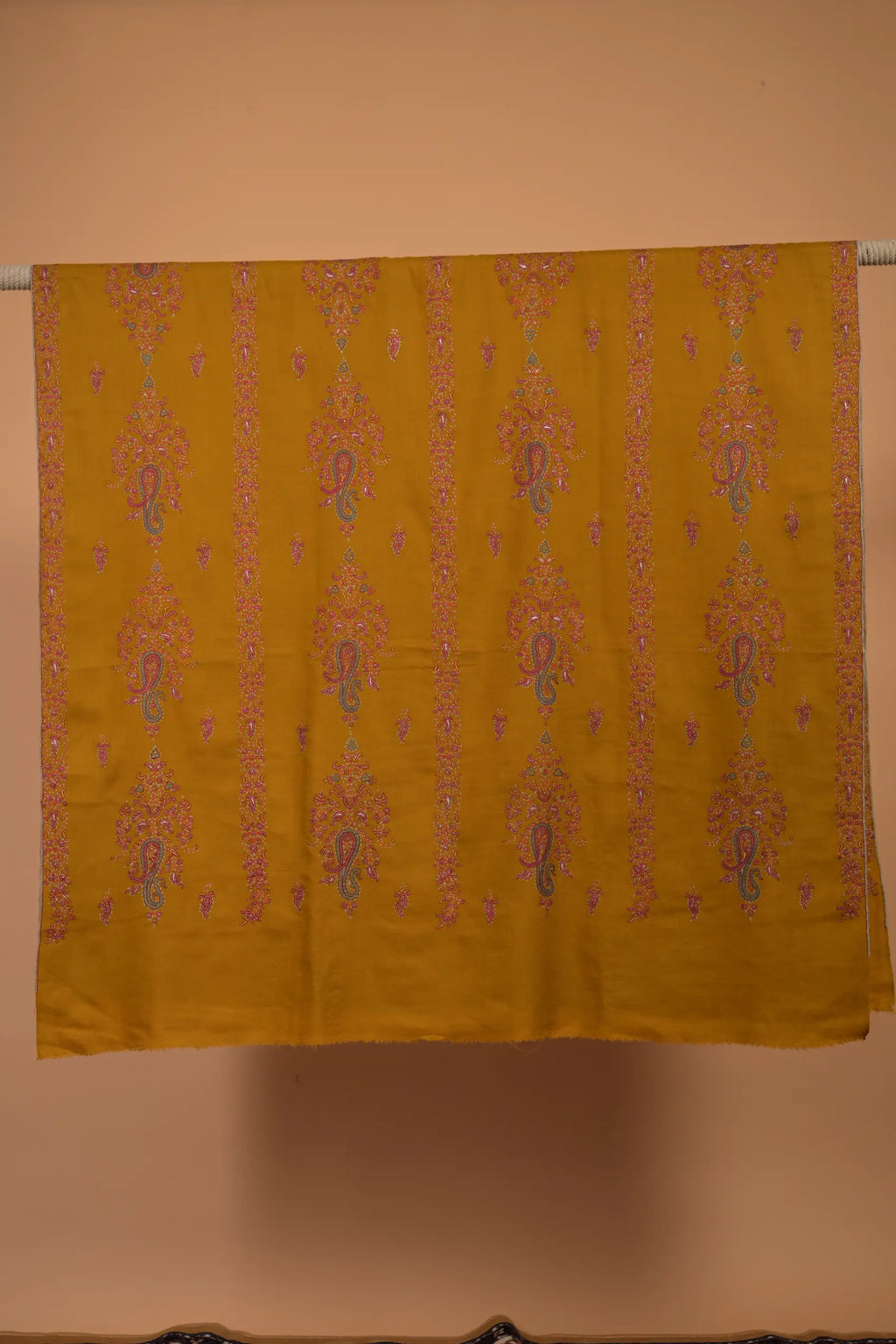 baraqah pure pashmina yellow color for female 