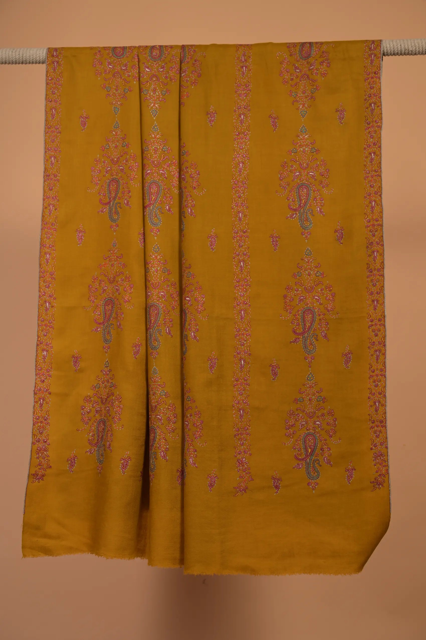 baraqah pure pashmina yellow color for female 