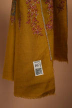 baraqah pure pashmina yellow color for female 