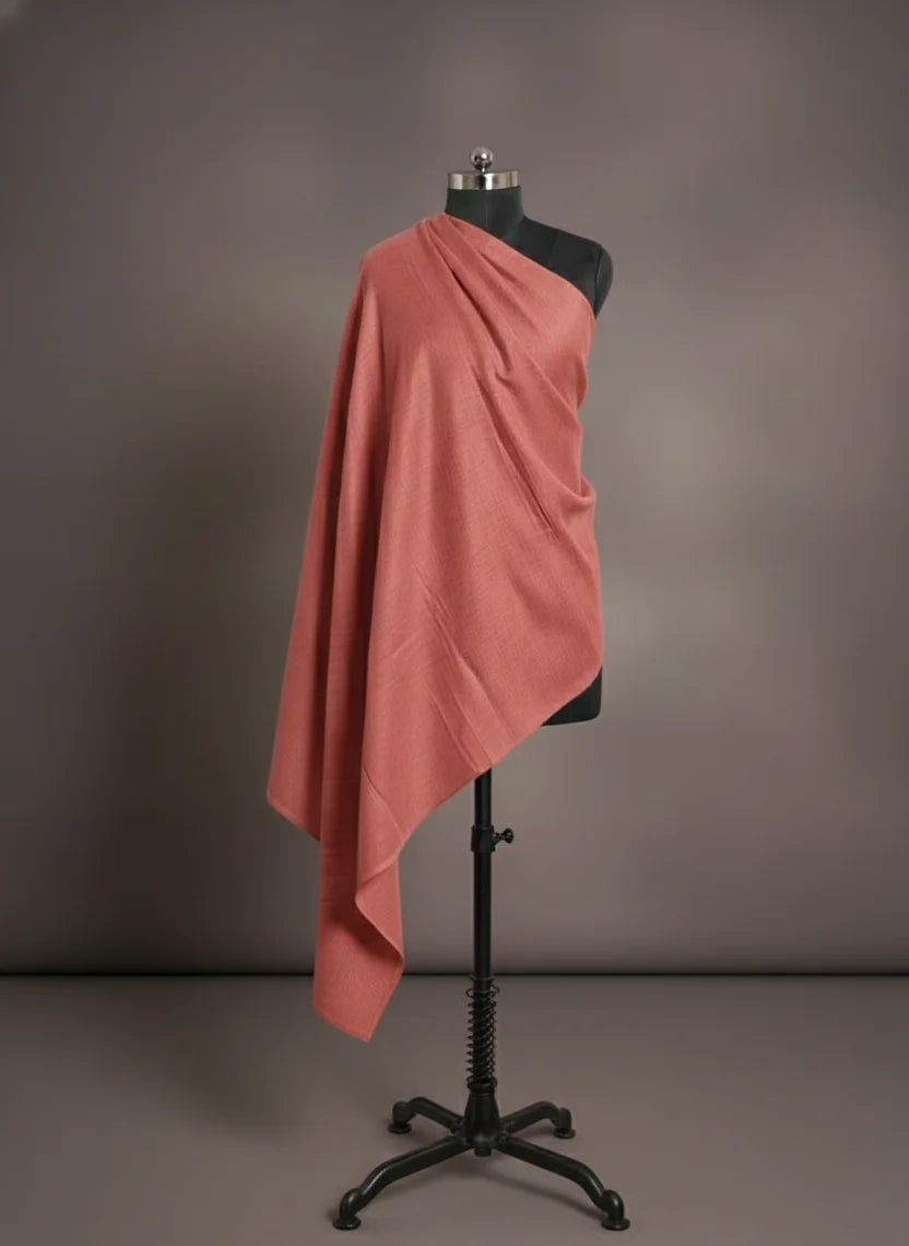 baraqah light carmine pink pashmina shawl for women 