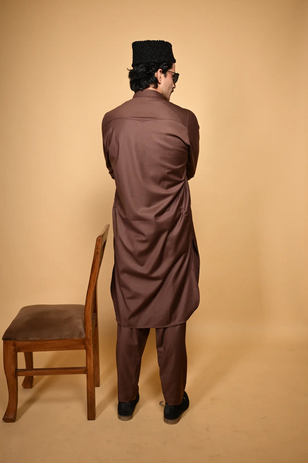 Tamtadu Light Chocolate Kameez Shalwar