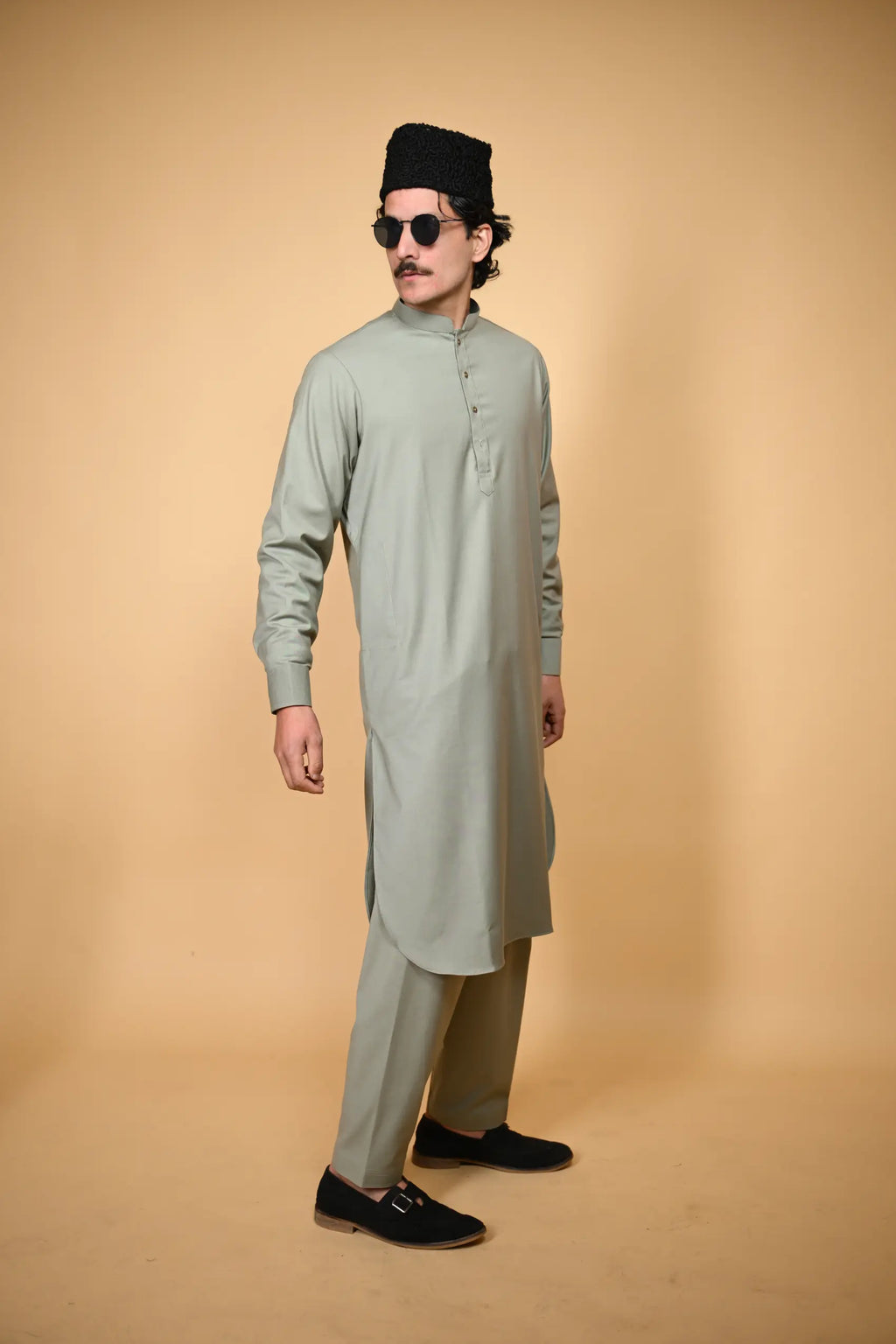 Tamtadu Light Green Kameez Shalwar