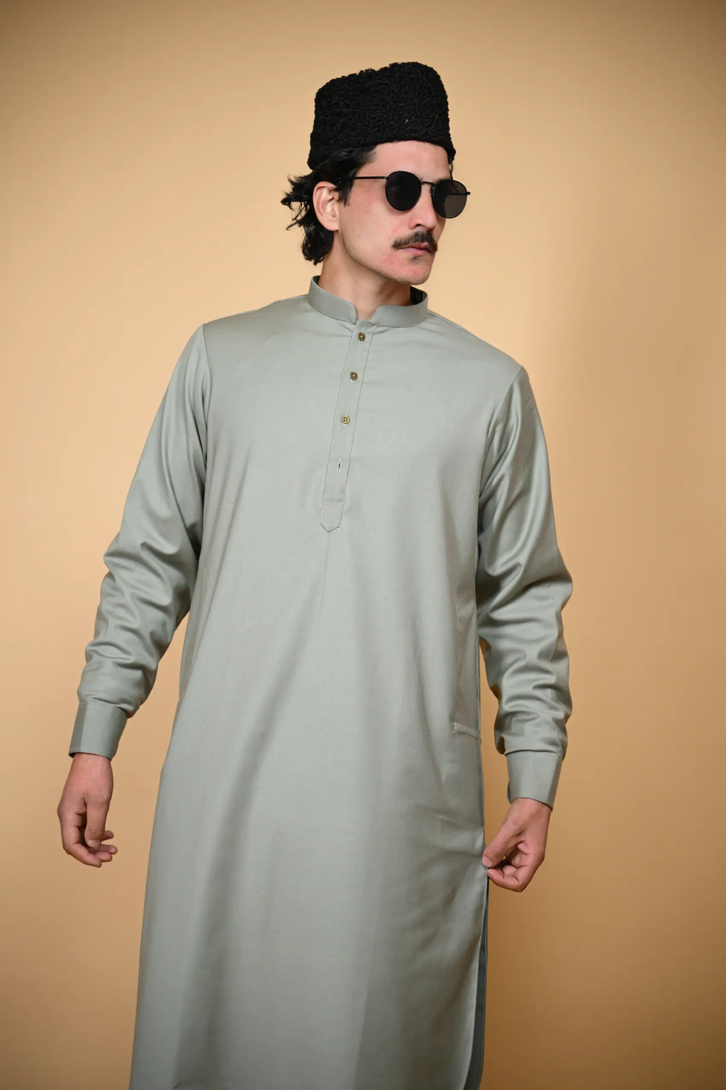 Tamtadu Light Green Kameez Shalwar