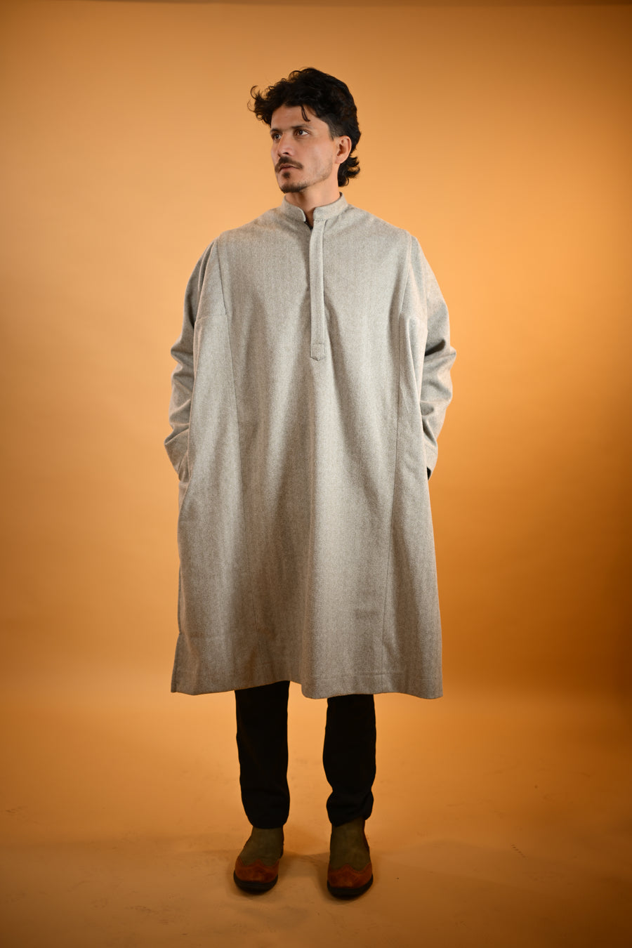 Light Olive Herringbone