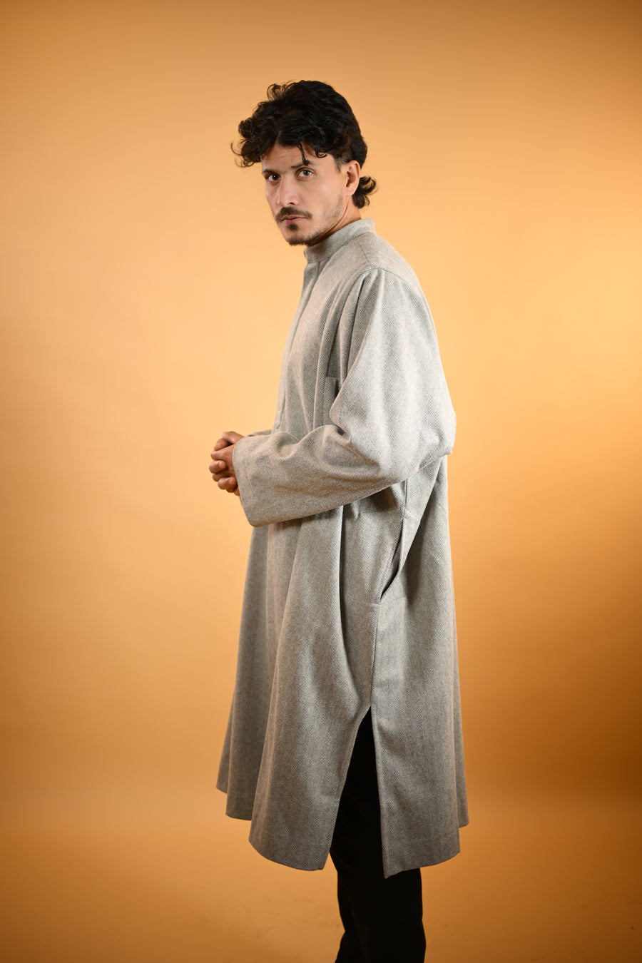 Light Olive Herringbone