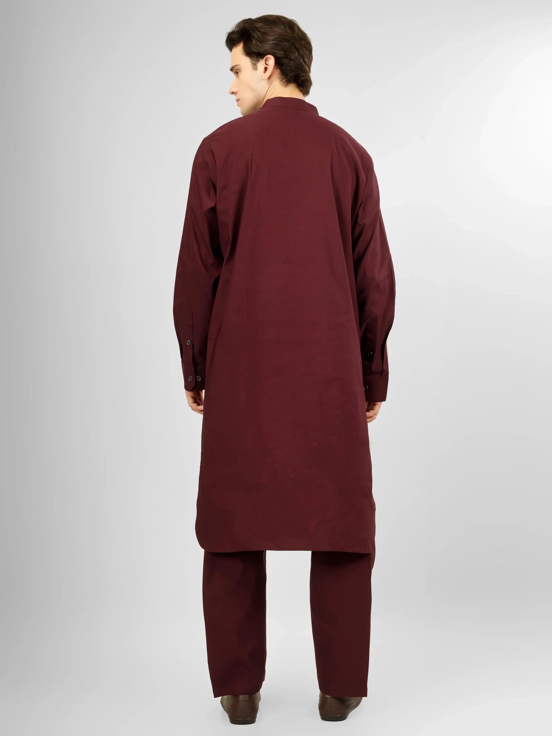 Elara Maroon Lycra Cotton Kameez Shalwar