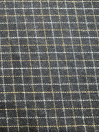 Dark Night Checkered Cashmere Merino Tweed