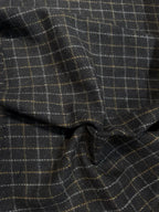 Dark Night Checkered Cashmere Merino Tweed