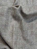 Ash Weave Herringbone Cashmere Merino Tweed