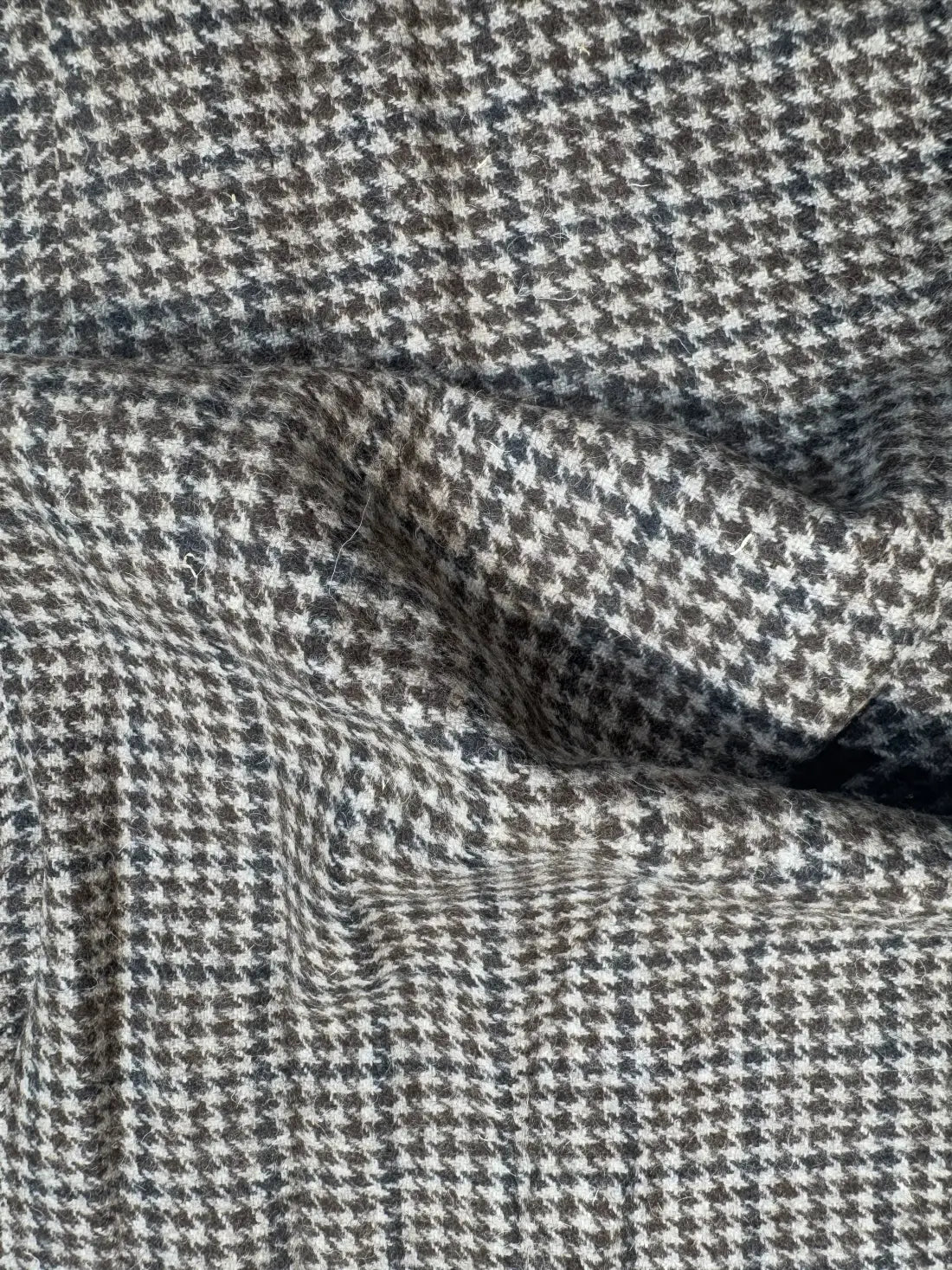 Cobalt Crosshound Cashmere Merino Tweed