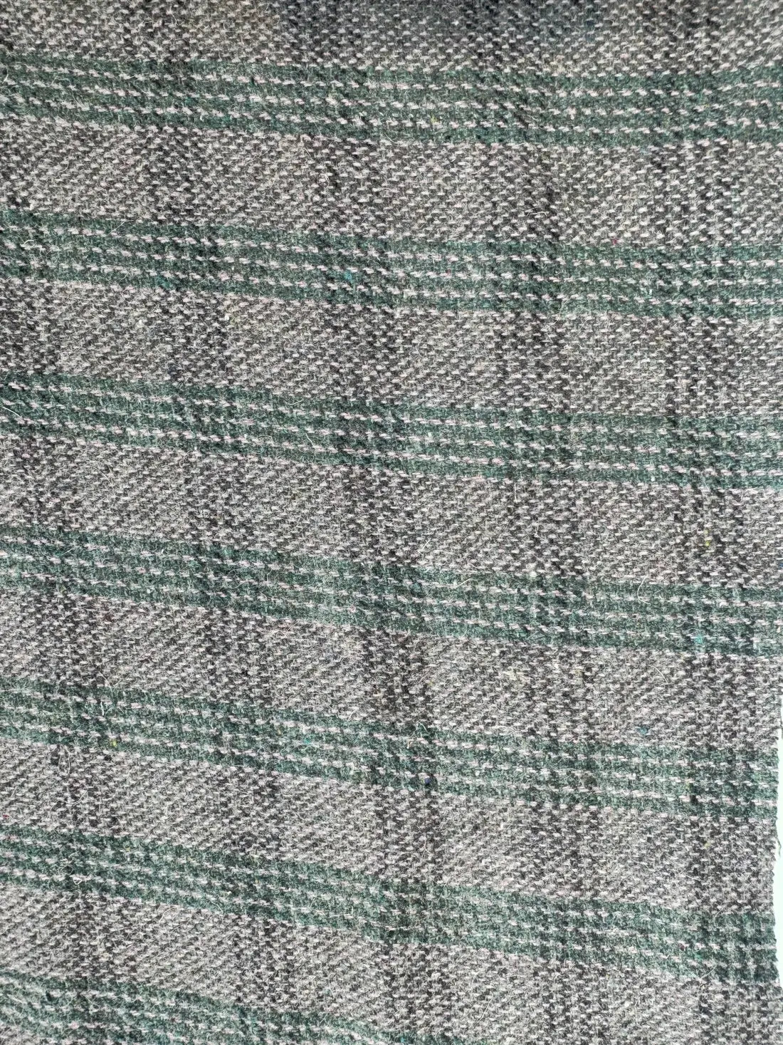 GreenGold Radiance Checkered Cashmere Merino Tweed