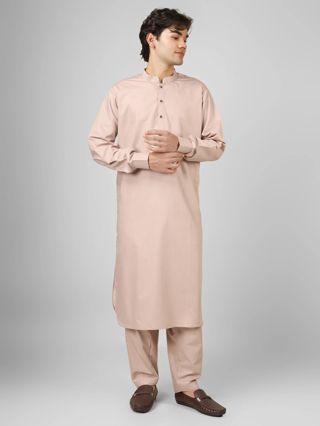 Rasheiq Haze Lavender Kameez Shalwar
