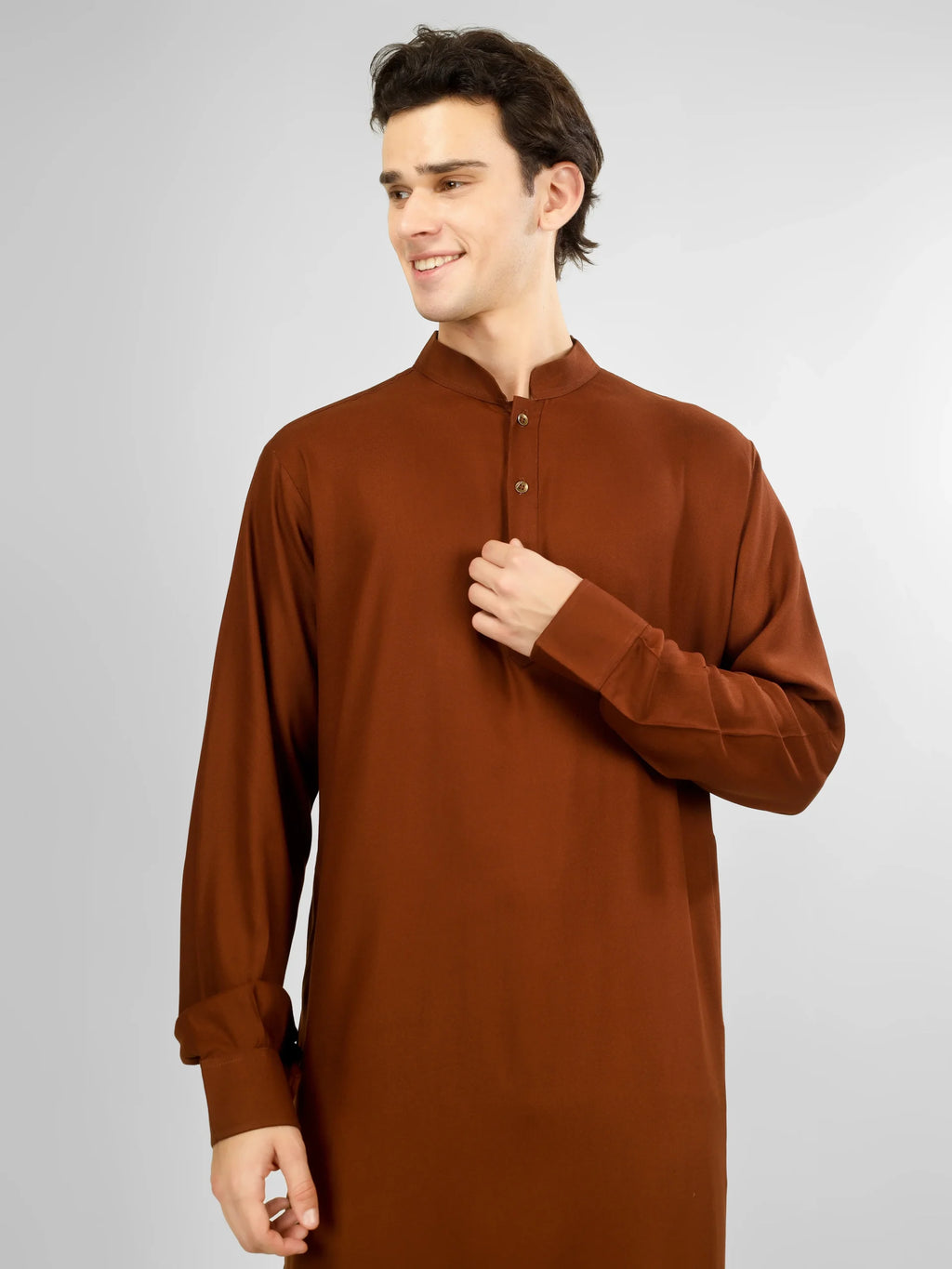 Rakheem Sienna Brown Kameez Shalwar