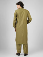 Rasheiq Sage Green Kameez Shalwar