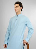 Elara Sky Blue Lycra Cotton Kameez Shalwar