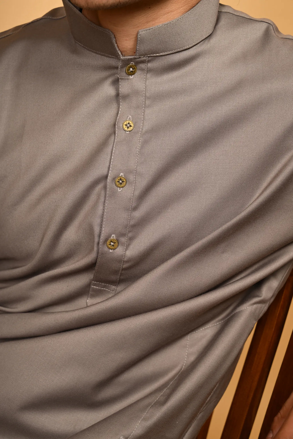 Tamtadu Smoky Slate Kameez Shalwar