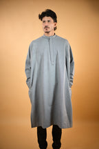 Steel Grey Dotted Pheran