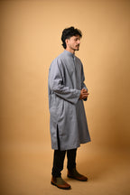 Steel Grey Herringbone Pheran