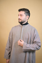 Light Brown Dotted Kashmiri Pheran