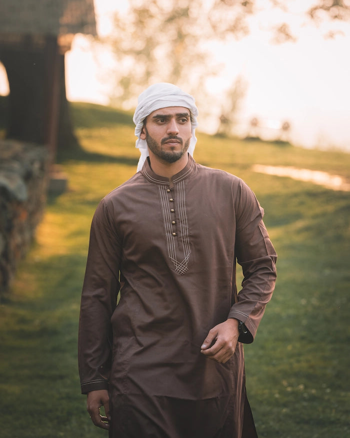 Brown Kurta Pajama For Men 
