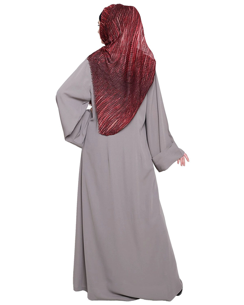 Classy Tapa Grey Abaya