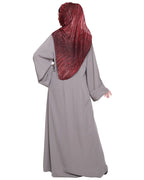 Classy Tapa Grey Abaya