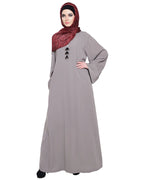 Classy Tapa Grey Abaya