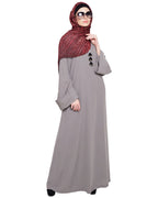 Classy Tapa Grey Abaya