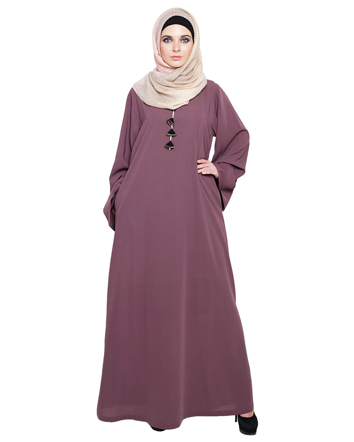 Classy Mulberry Abaya