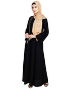 Elegant Black Embroidered Abaya