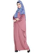 baraqah female pink color modest fashion abaya dress for women 
